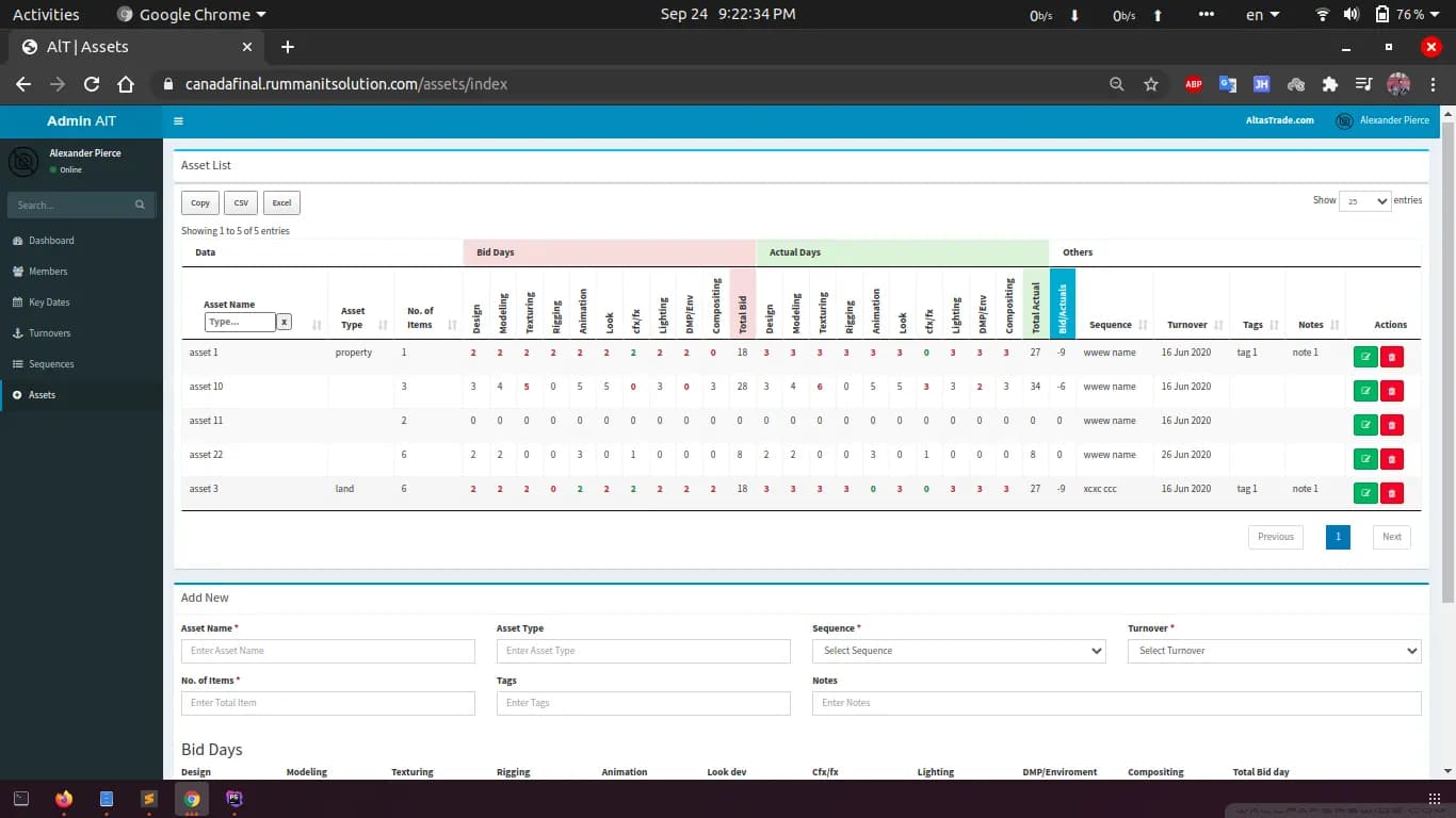 Screenshot of AltasTrade.com