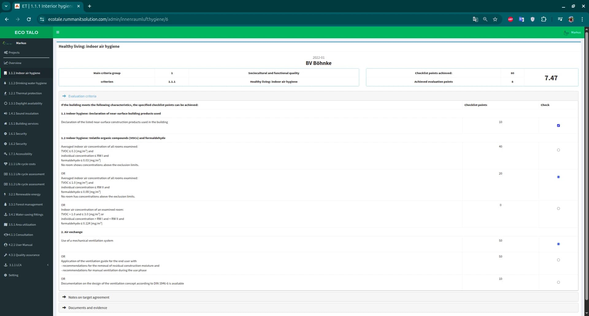 Screenshot of ECO TAJA